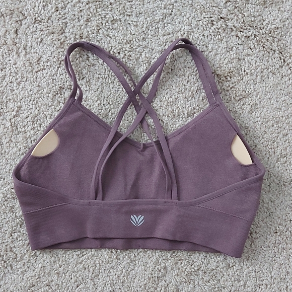 Forever 21 Mauve Strappy Sports Bra - Picture 2 of 6